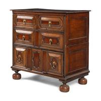 A Charles II Oak Chest of Drawers