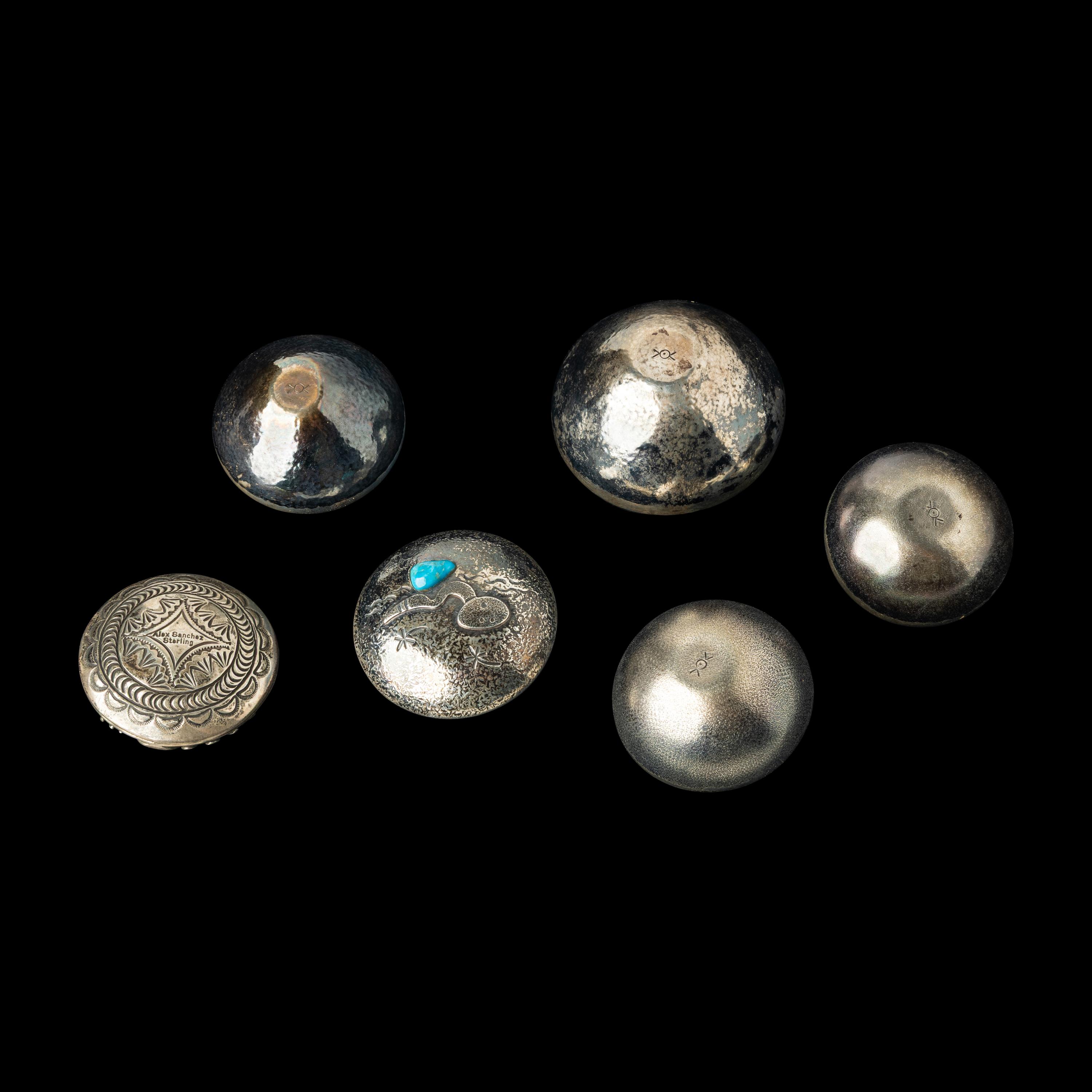 Navajo Silver Seed Pots