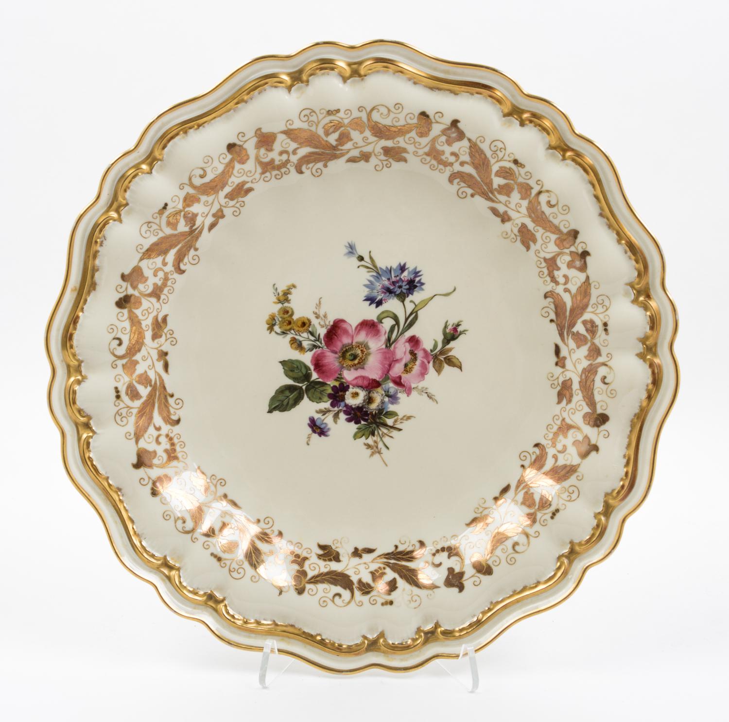 A Rosenthal Porcelain Charger Diameter 14 inches.