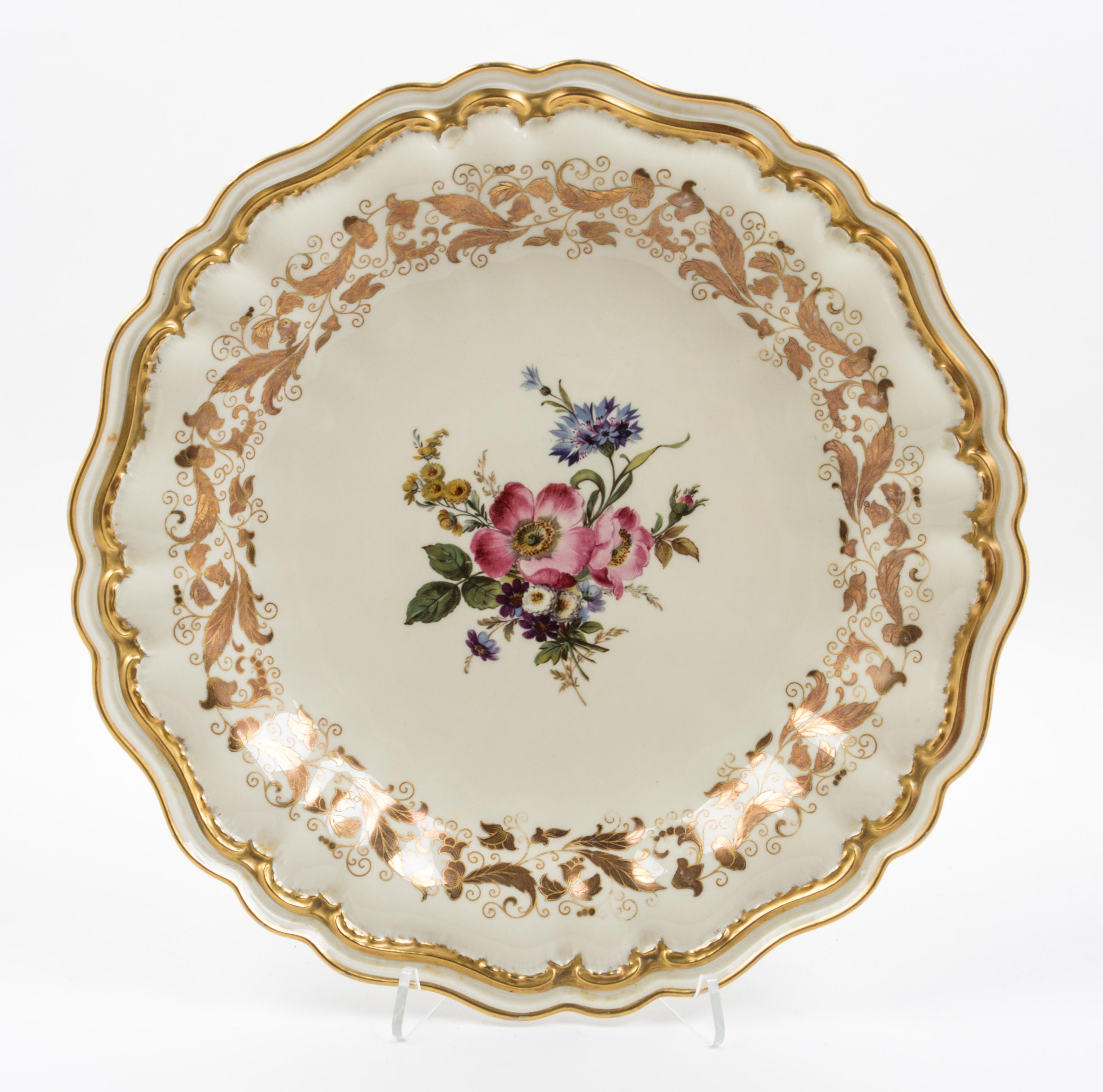 A Rosenthal Porcelain Charger Diameter 14 inches.