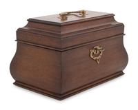 A Georgian Style Mahogany Tea Caddy