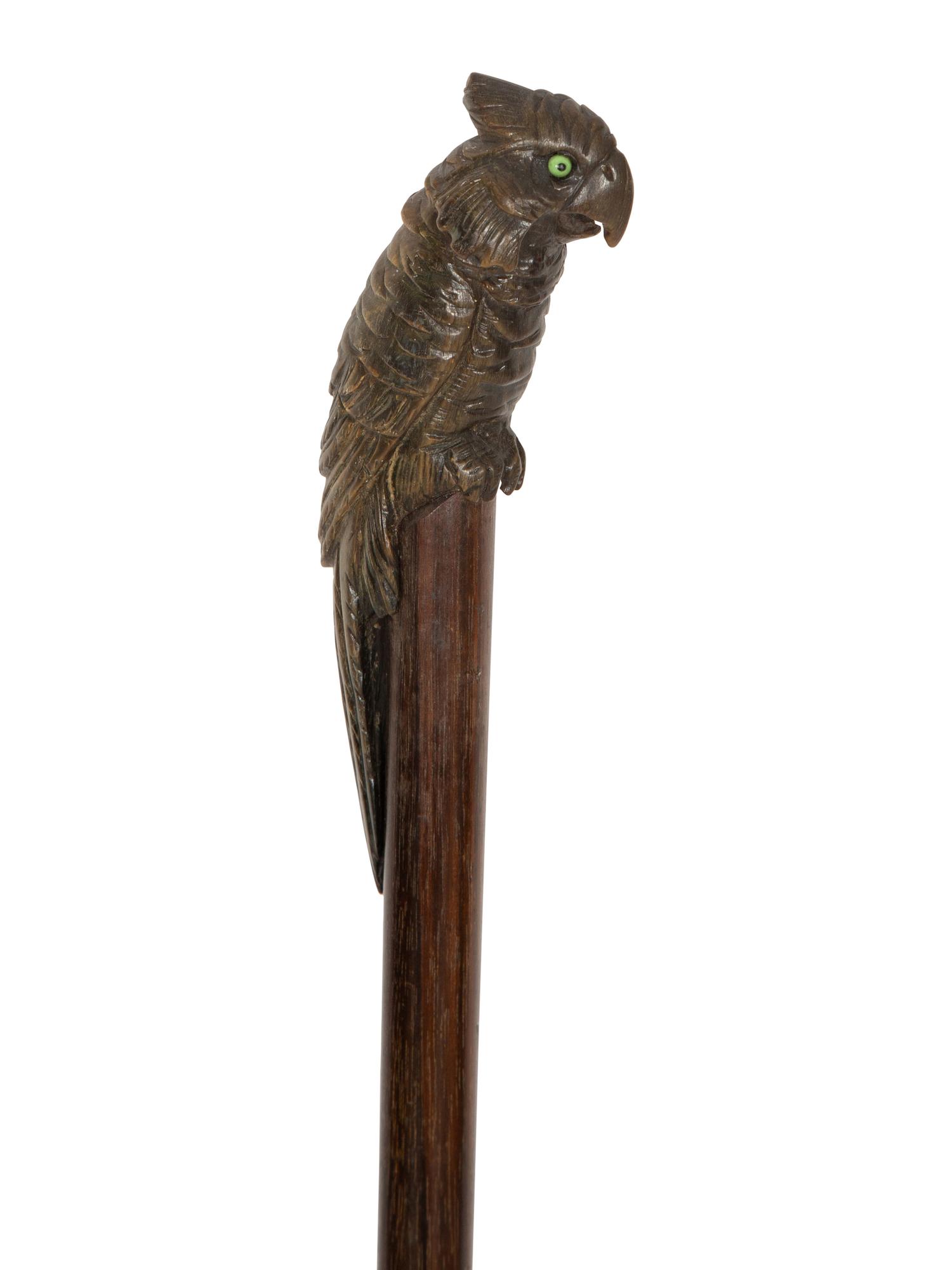 Three Zoomorphic Walking Sticks