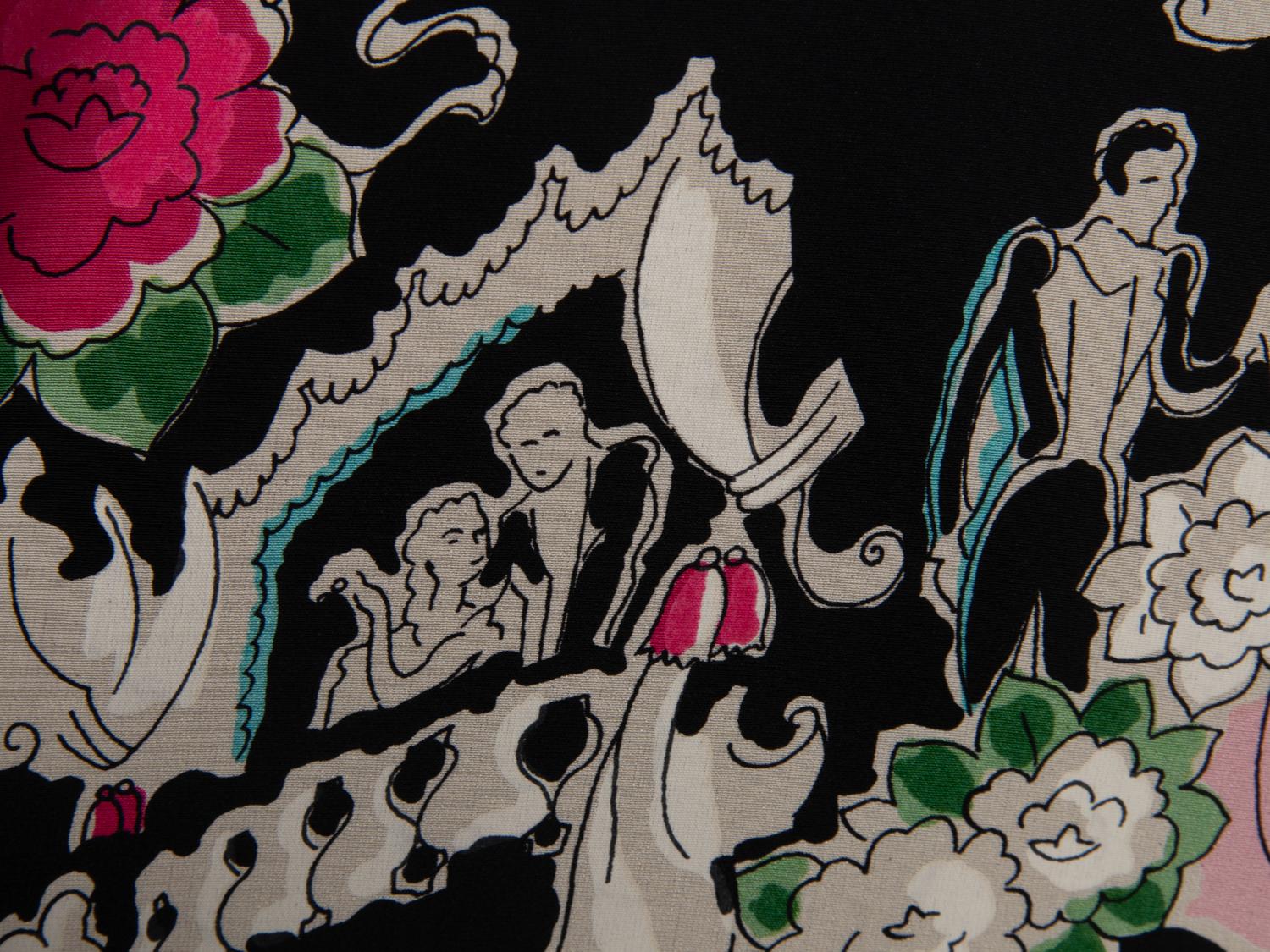 Chanel Printed Silk Robe