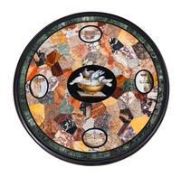 An Italian Micromosaic and Specimen Marble Table
