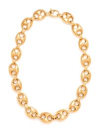 An 18 Karat Yellow Gold Gucci Link Necklace, Gucci, 48.30 dwts.