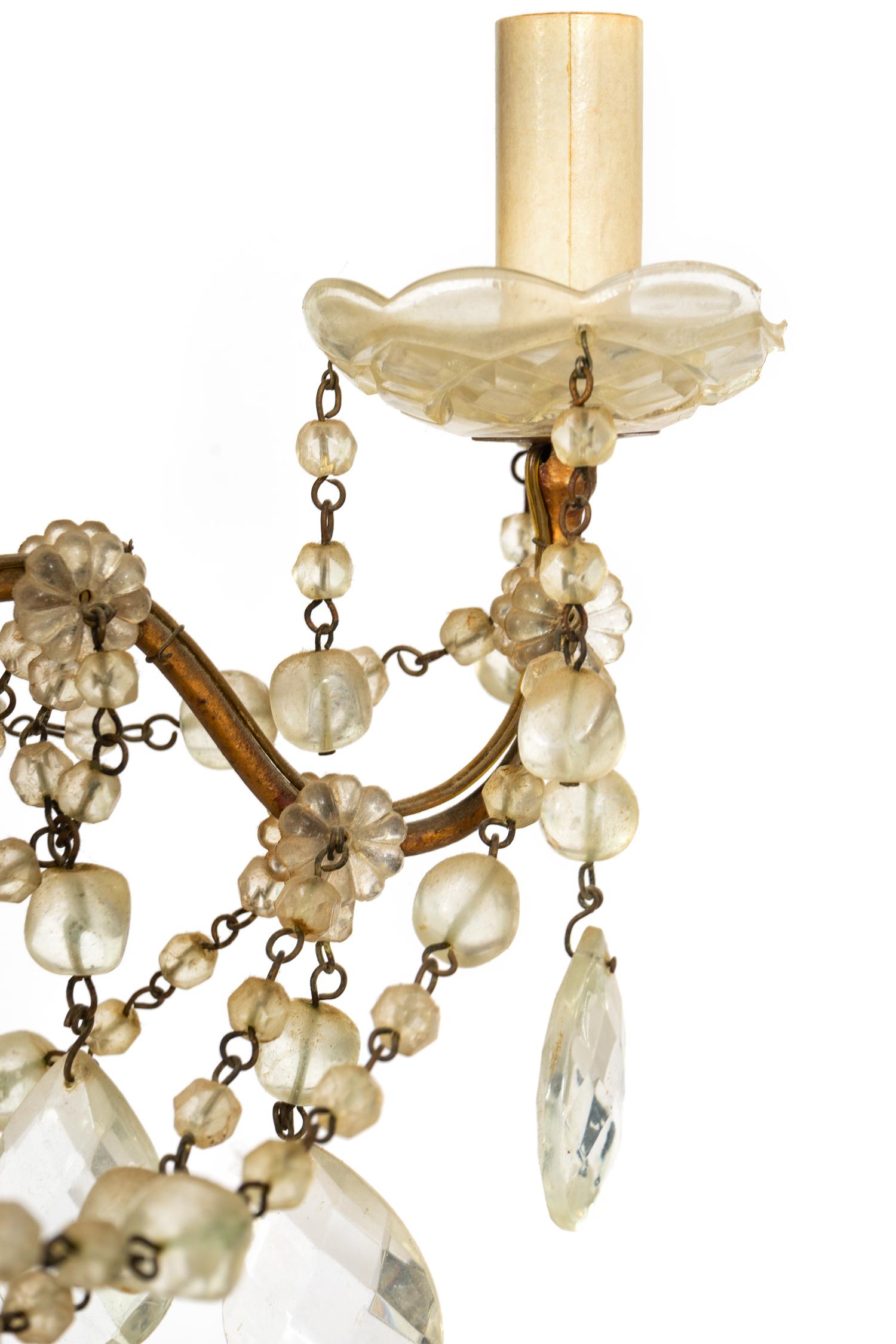 A Continental Beaded Montgolfiere Chandelier