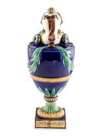 A Wedgwood Majolica 'Water' Ewer
