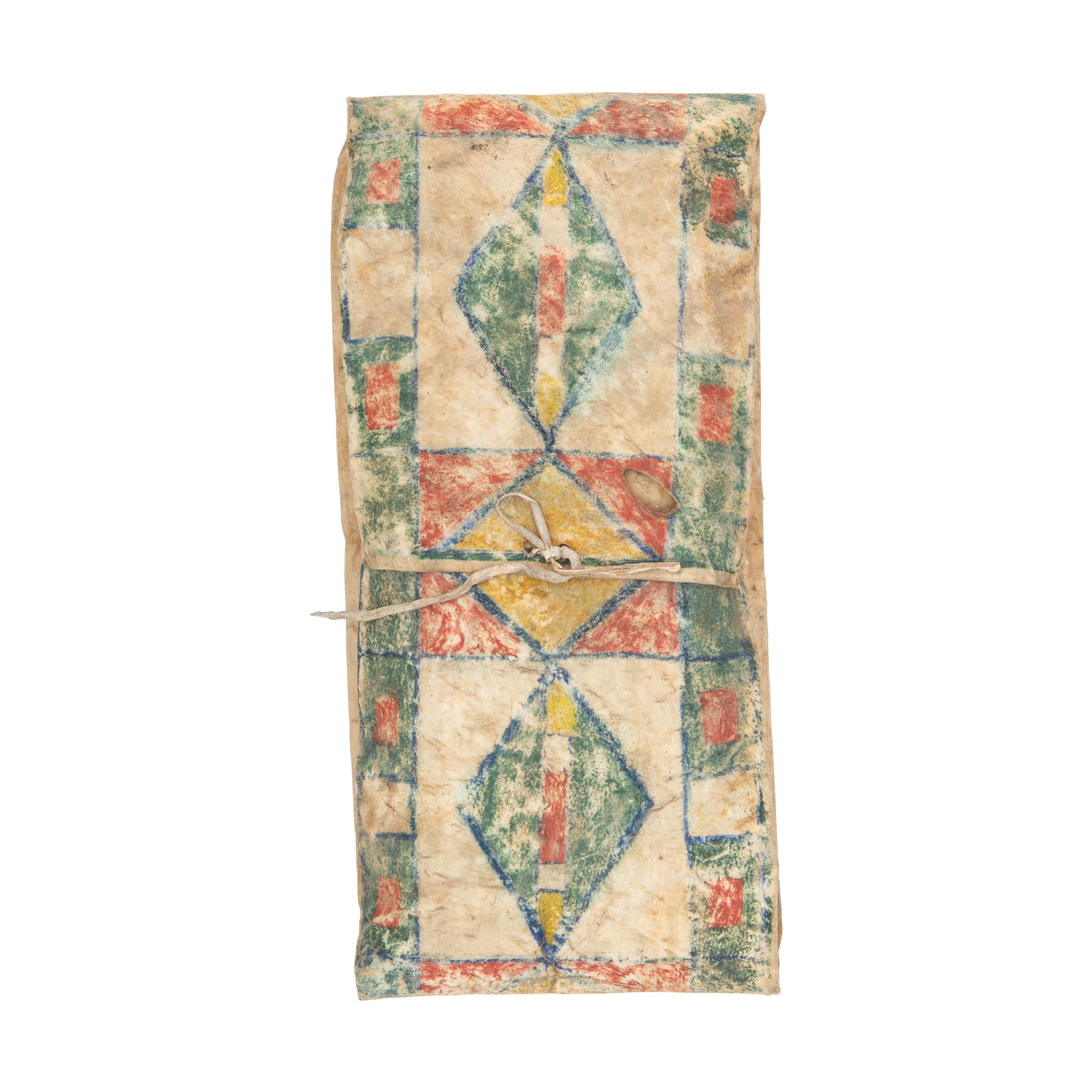 Blackfeet Painted Parfleche Envelope
