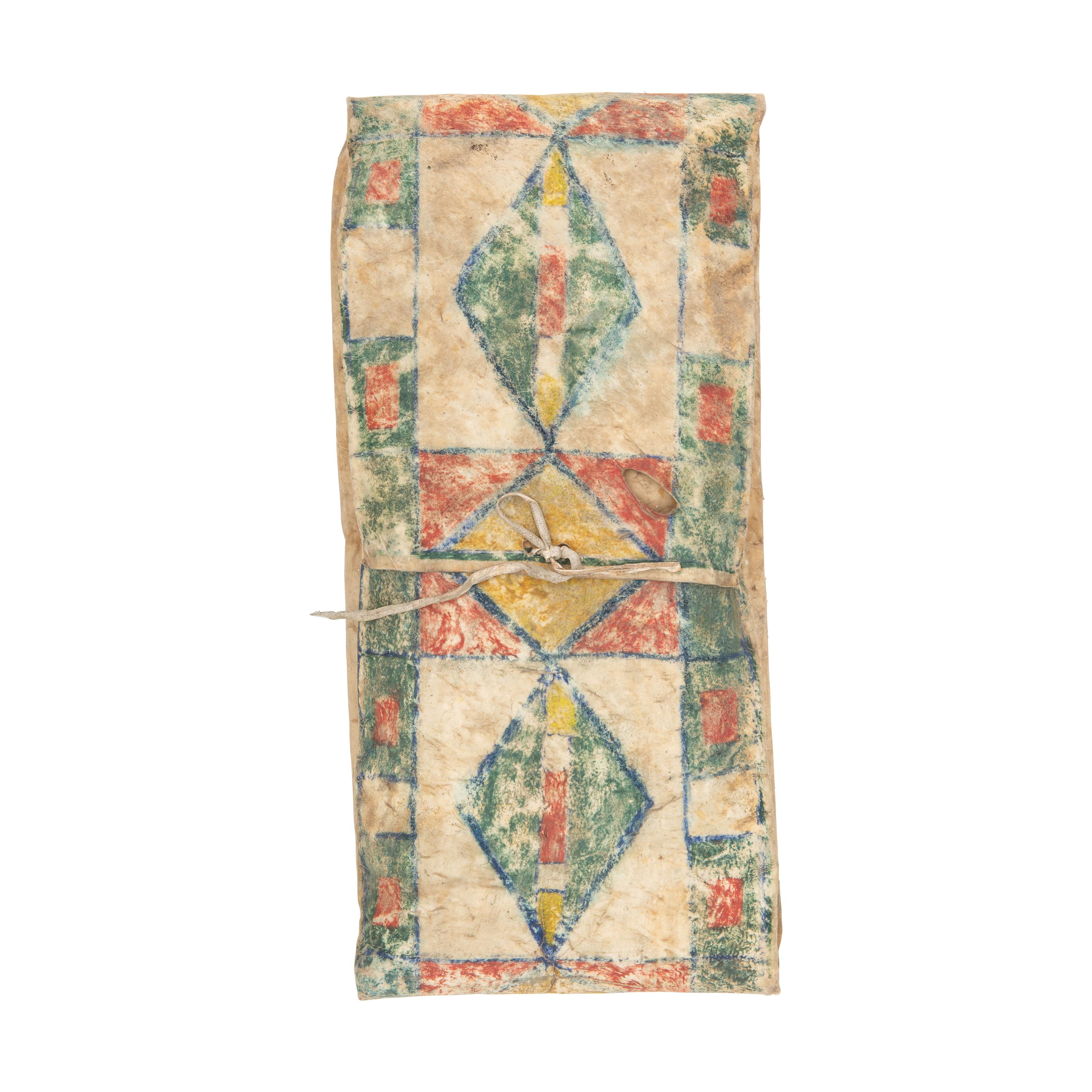Blackfeet Painted Parfleche Envelope