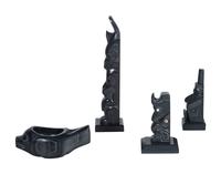 Carved Argillite Totems and Bowl
