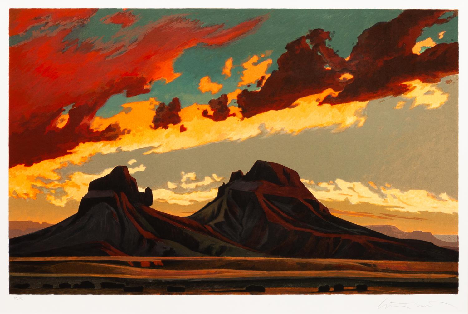 Desert Sunset, Printer's Proof