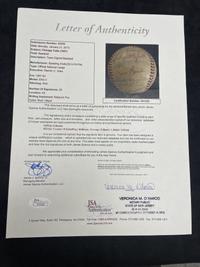 A 1957 Chicago Cubs Team Signed Autograph Baseball (JSA Letter of Authenticity),