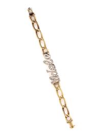 BICOLOR GOLD AND DIAMOND 'ADELE' BRACELET