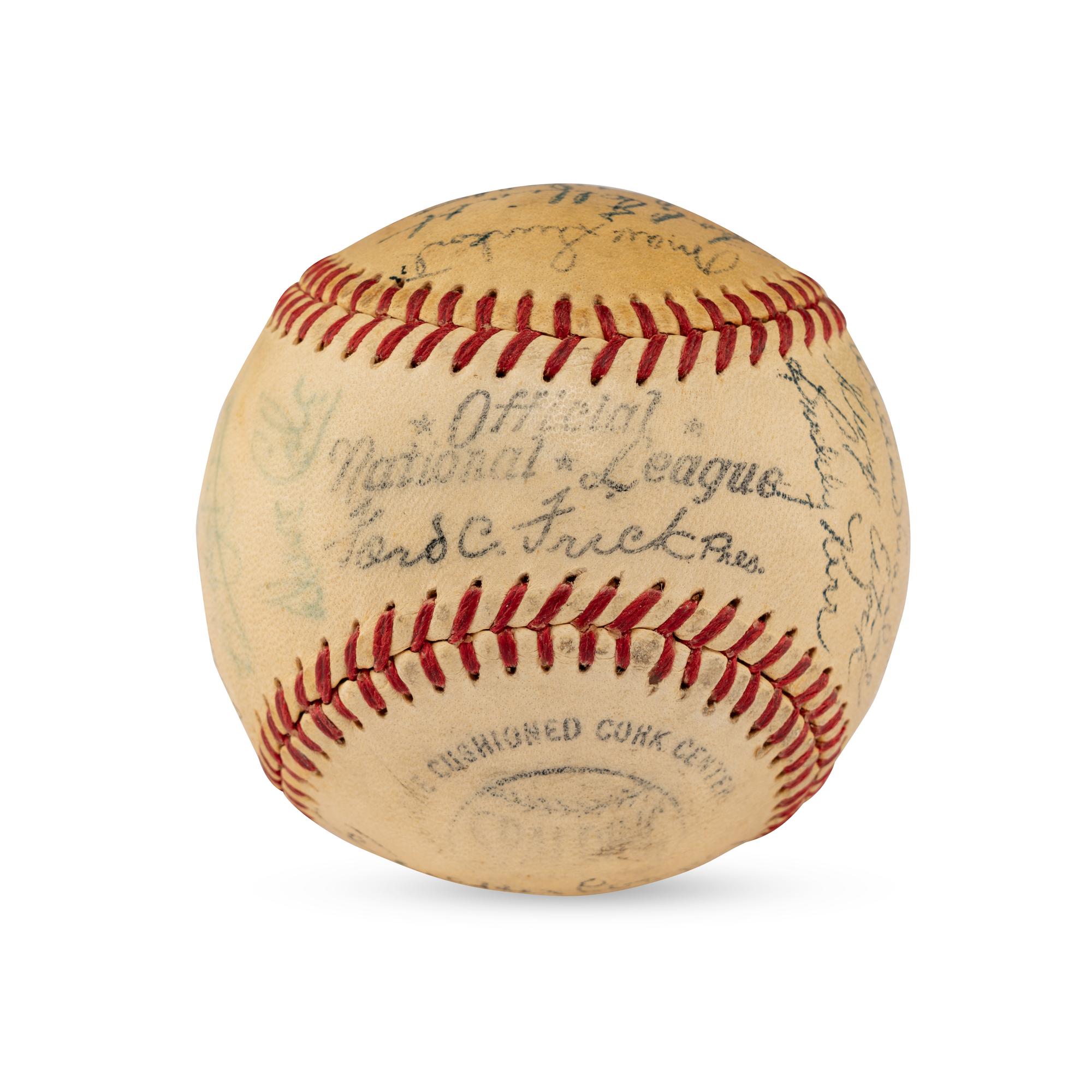 A 1951 Boston Braves Team Signed Autograph Baseball