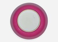 A Chinese ruby-back "Deer" small saucer dish,18th century 粉地福祿盤 十八世紀