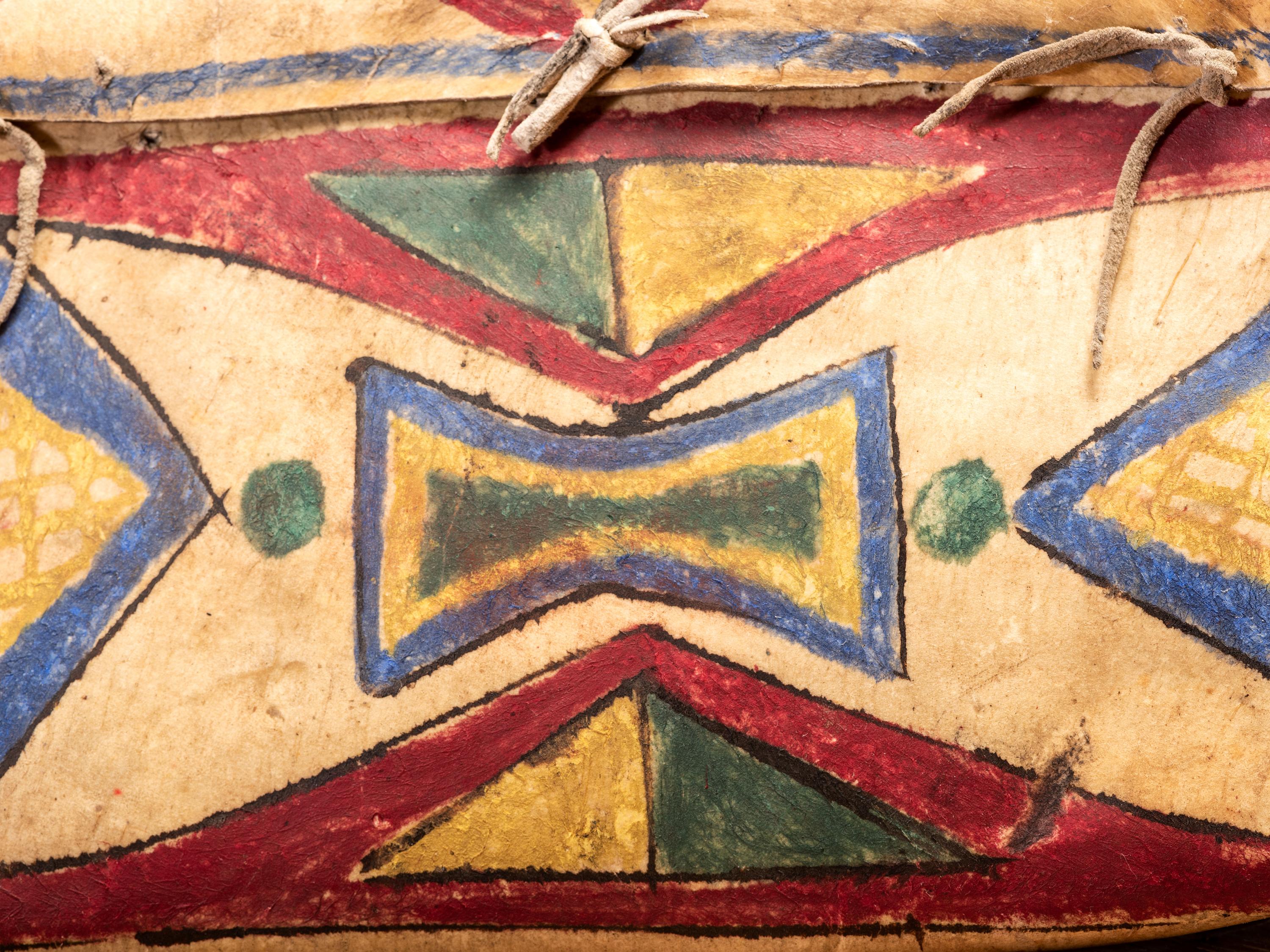 Sioux Painted Parfleche Container