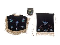 Great Lakes Beaded Dance Apron and Beaded Pouch