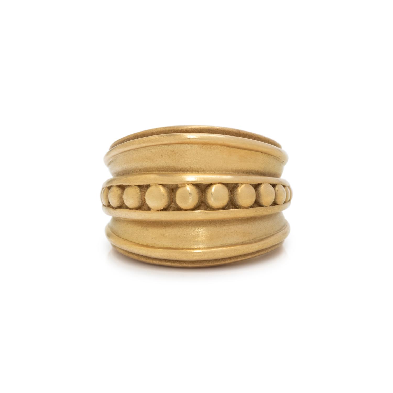 KIESELSTEIN-CORD, YELLOW GOLD RING