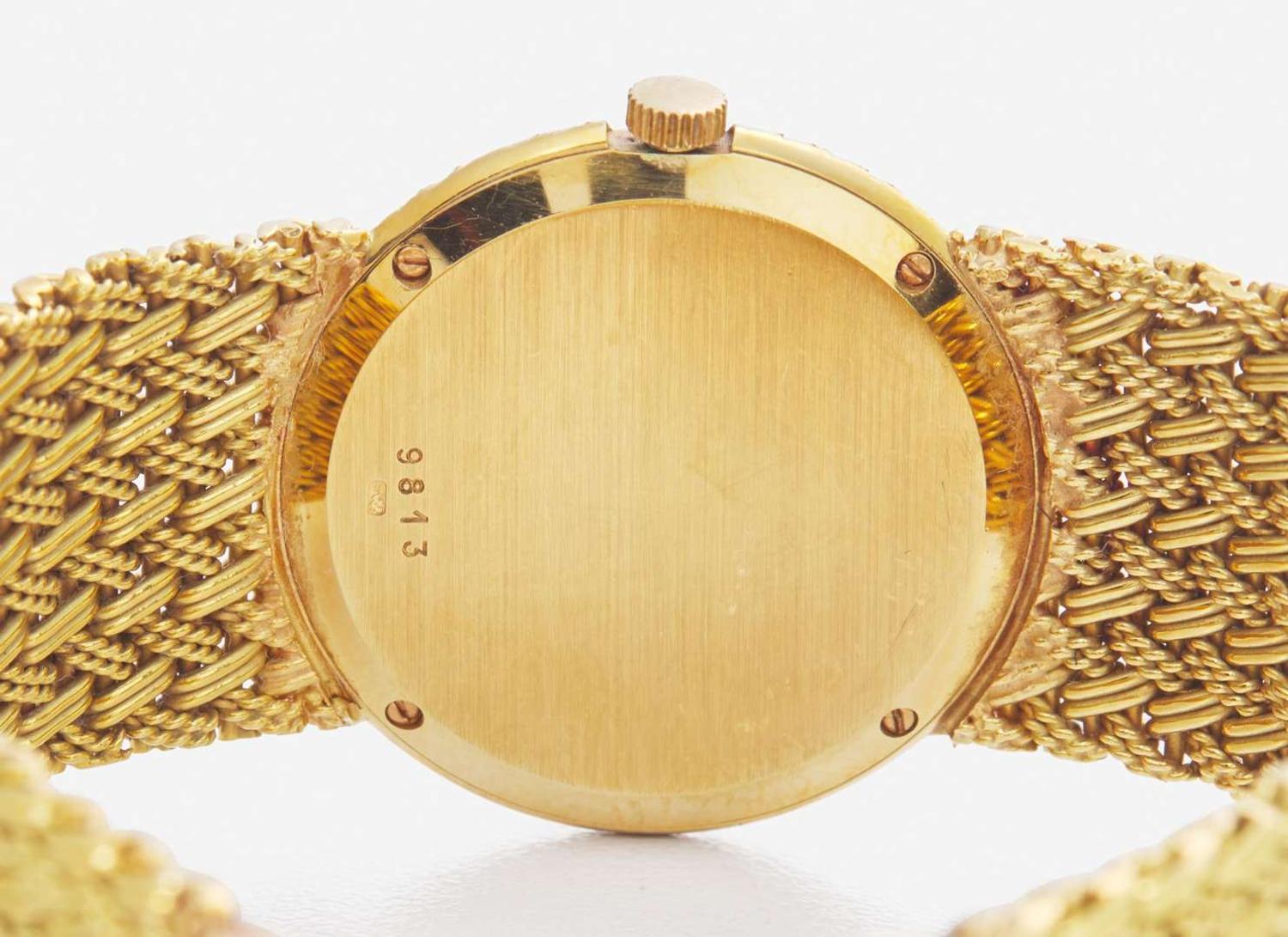 A Ladies 18K Yellow Gold Bueche Girod Watch