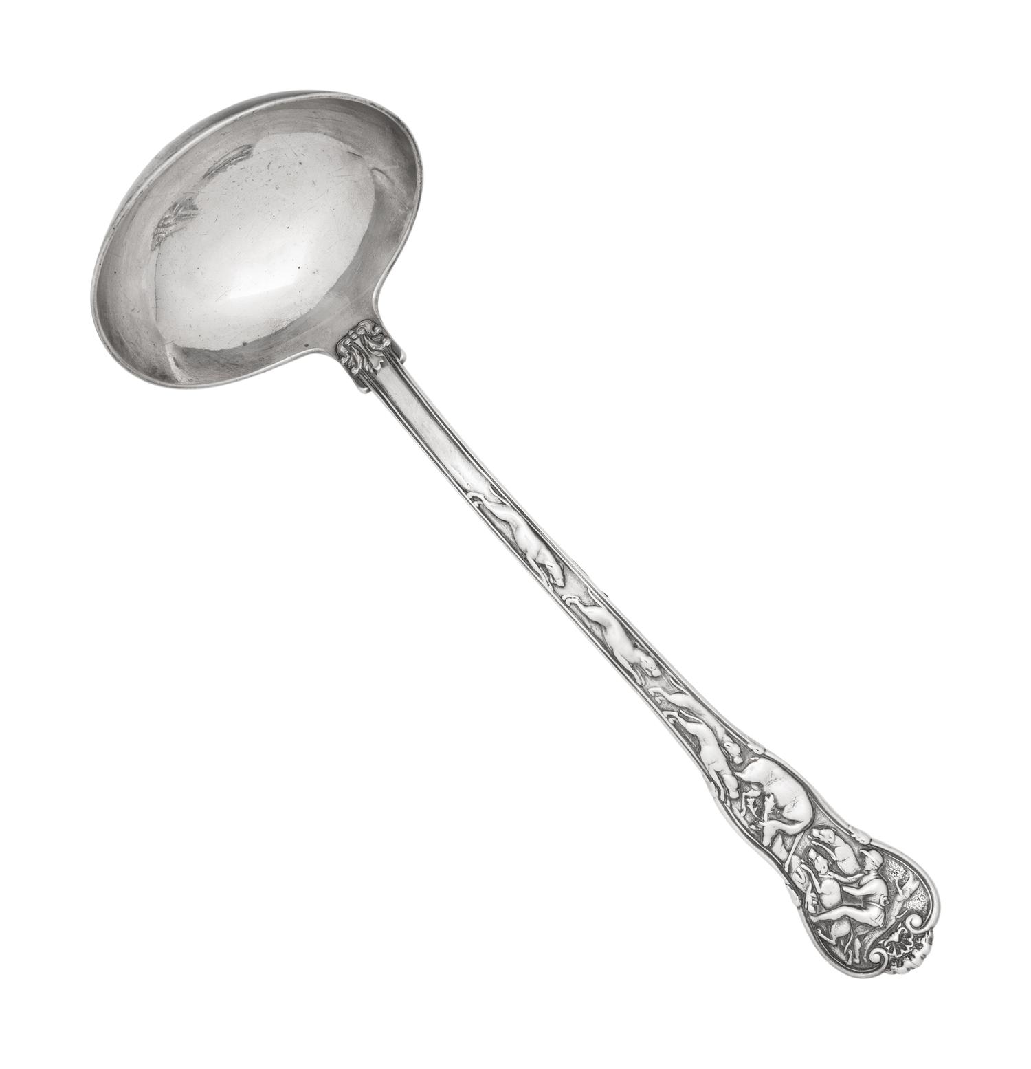 A Paul Storr Silver Soup Ladle