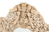 A Pair of Continental Carved Bone Mirrors