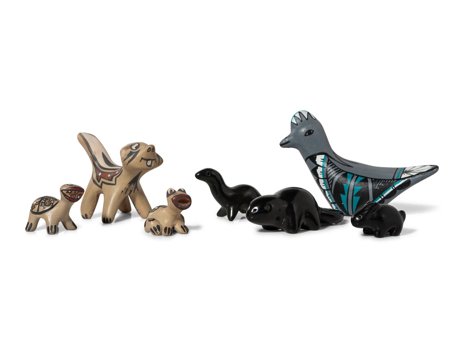 Jemez and Santa Clara Pottery Animal Figures