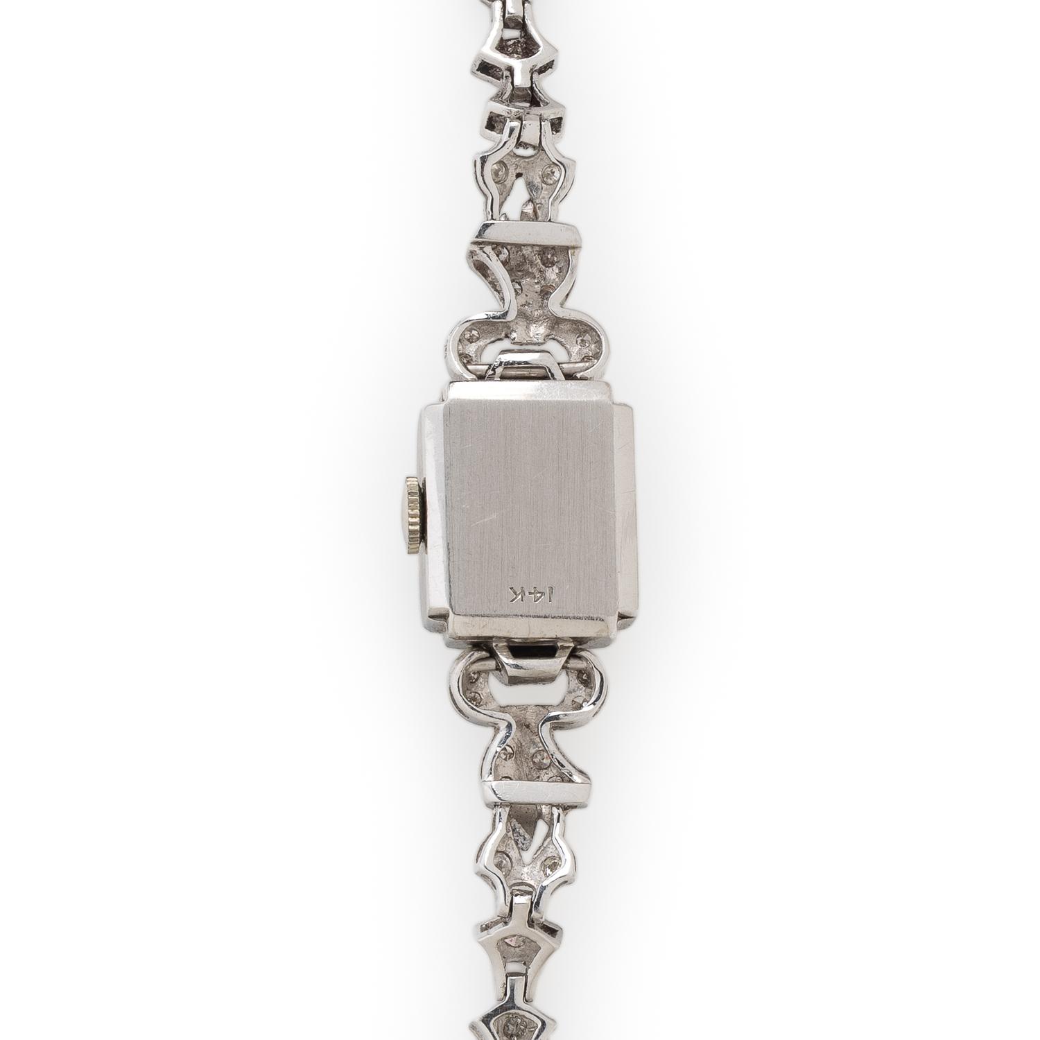 Hamilton, White Gold and Diamond Watch