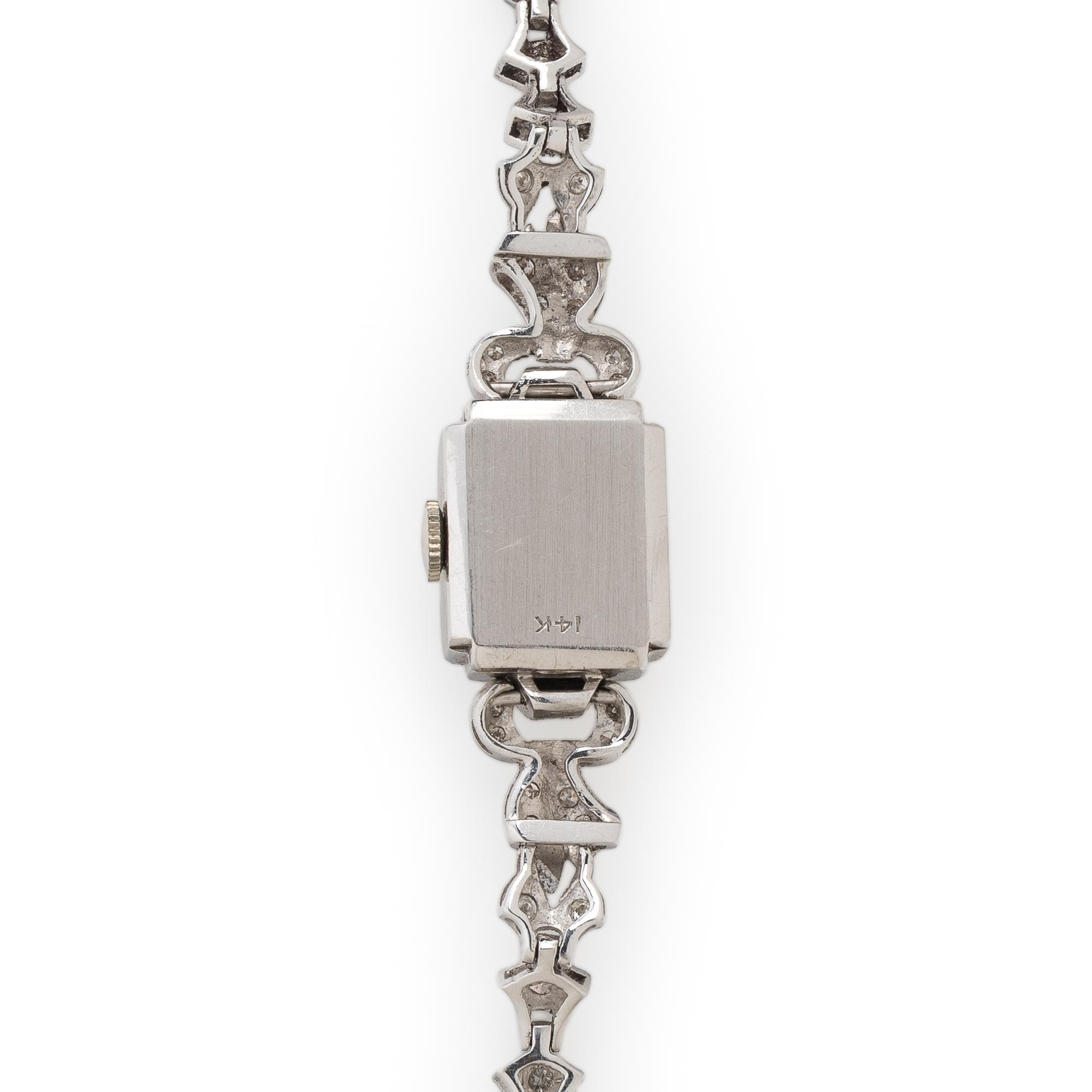 Hamilton, White Gold and Diamond Watch