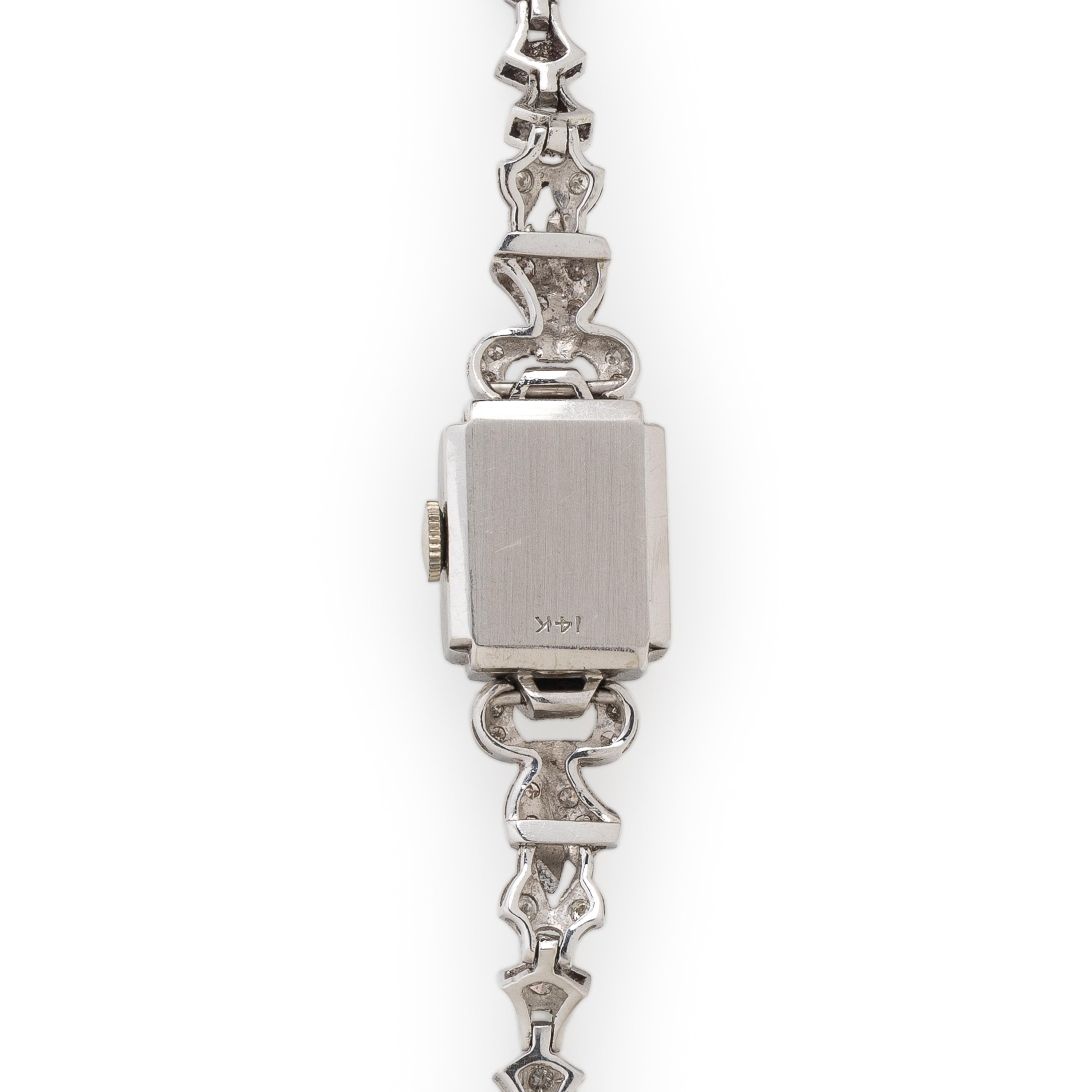 Hamilton, White Gold and Diamond Watch