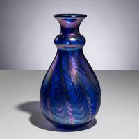 Charles Lotton (American, 1935–2021) — Iridescent Peacock Vase, 2005