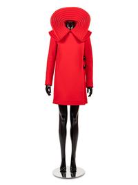 Pierre Cardin Red Wool Coat, 1960s