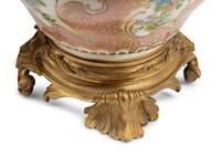 A Pair of French Gilt Bronze Mounted Sèvres Porcelain Potpourri Jars and Covers