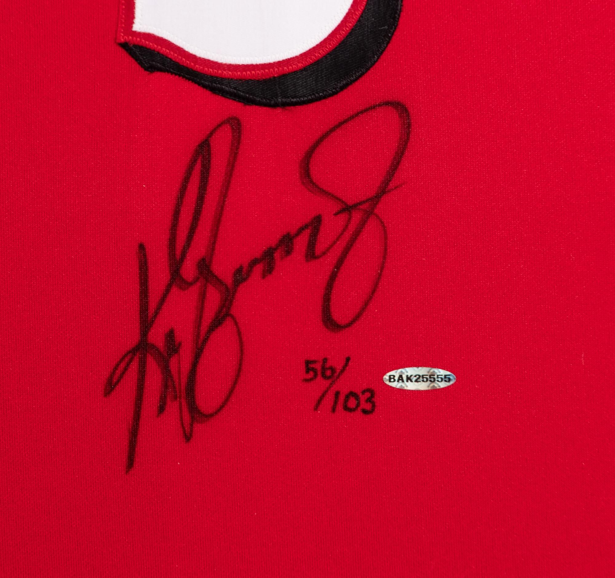A Ken Griffey Jr. 600 Signed Autograph 600 Home Run Cincinnati Reds Jersey Display (Upper Deck Authenticated),