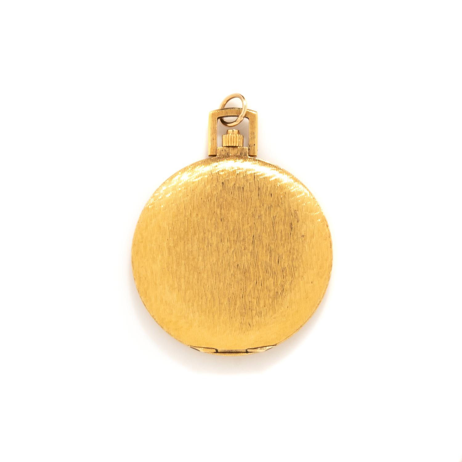 MOVADO, YELLOW GOLD POCKET WATCH