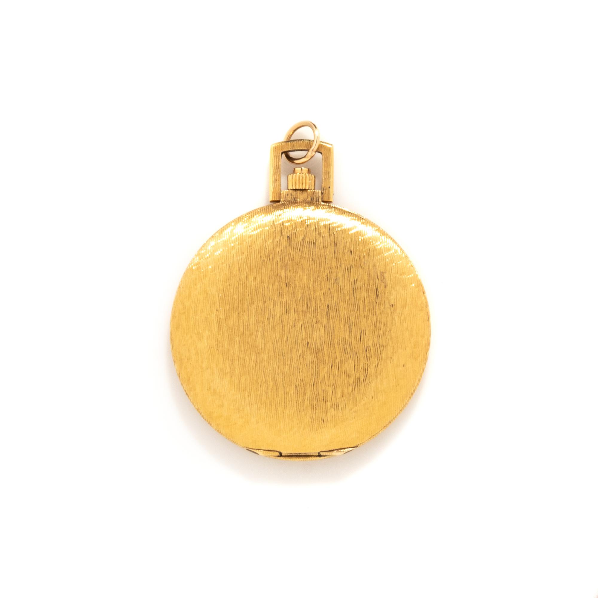 MOVADO, YELLOW GOLD POCKET WATCH