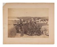 [CIVIL WAR]. BRADY, Mathew (1822-1896), photographer. Albumen photograph of Michael Corcoran and officers of the 69th New York Infantry at Fort Corcoran, Virginia. Washington, DC: M. Brady, 1861.