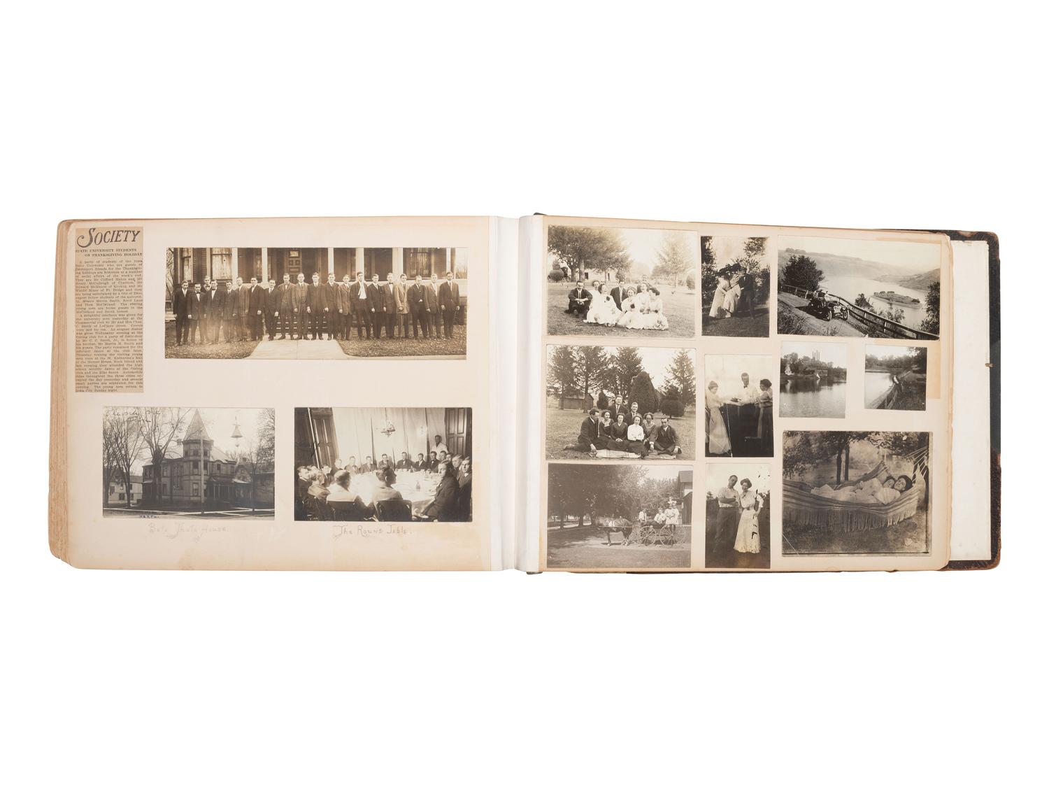 [NATIVE AMERICANS]. JUNKIN, William W. (1831-1903). A Collection of Indian Photographs and Views with Photos of a Few White Employes [ sic ] Together with Some Indian Letters and Paintings. Made by W.W. Junkin, Fairfield, Iowa. 1889-93.