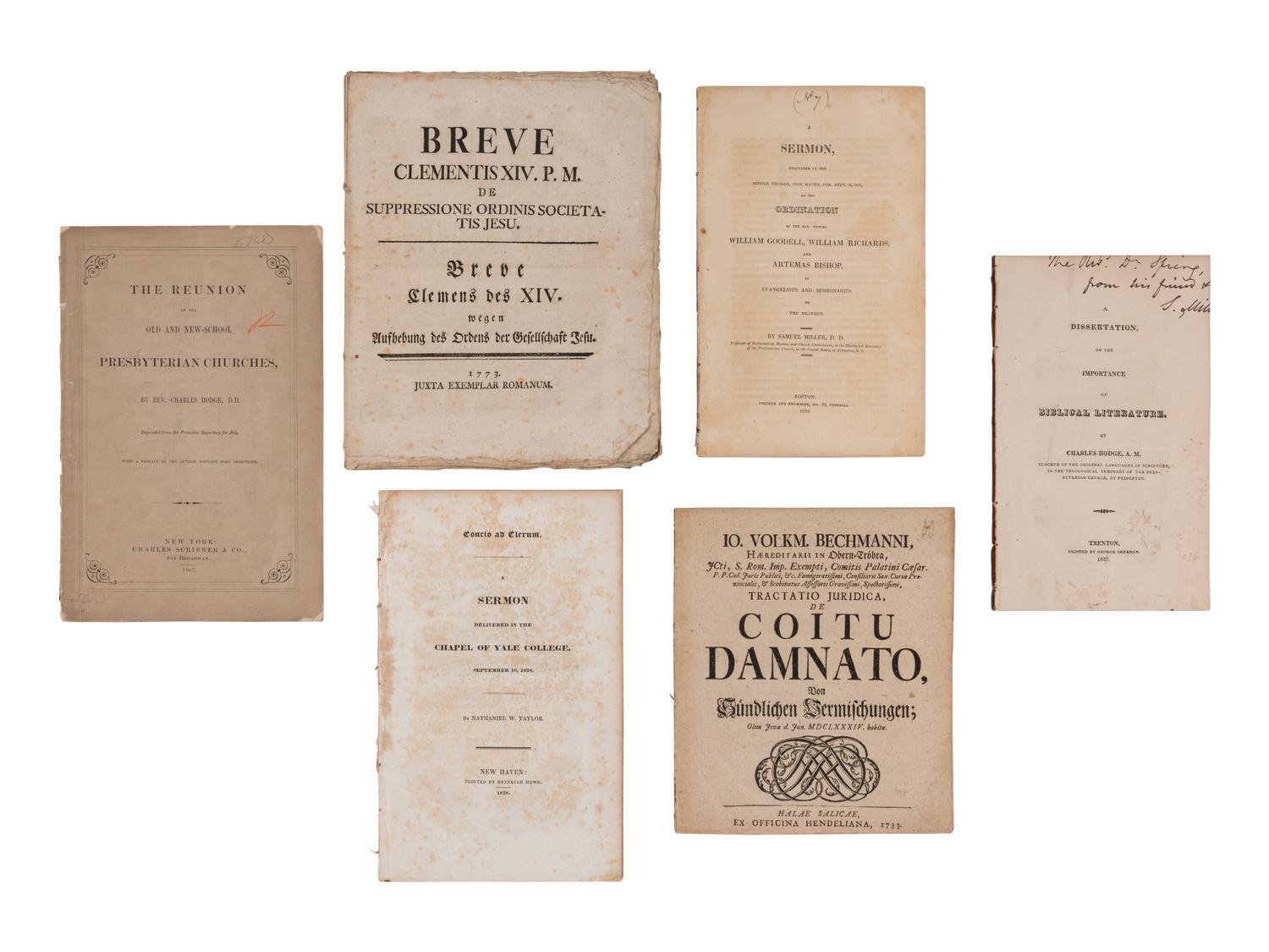 [RELIGION]. A group of approximately 23 works, including: