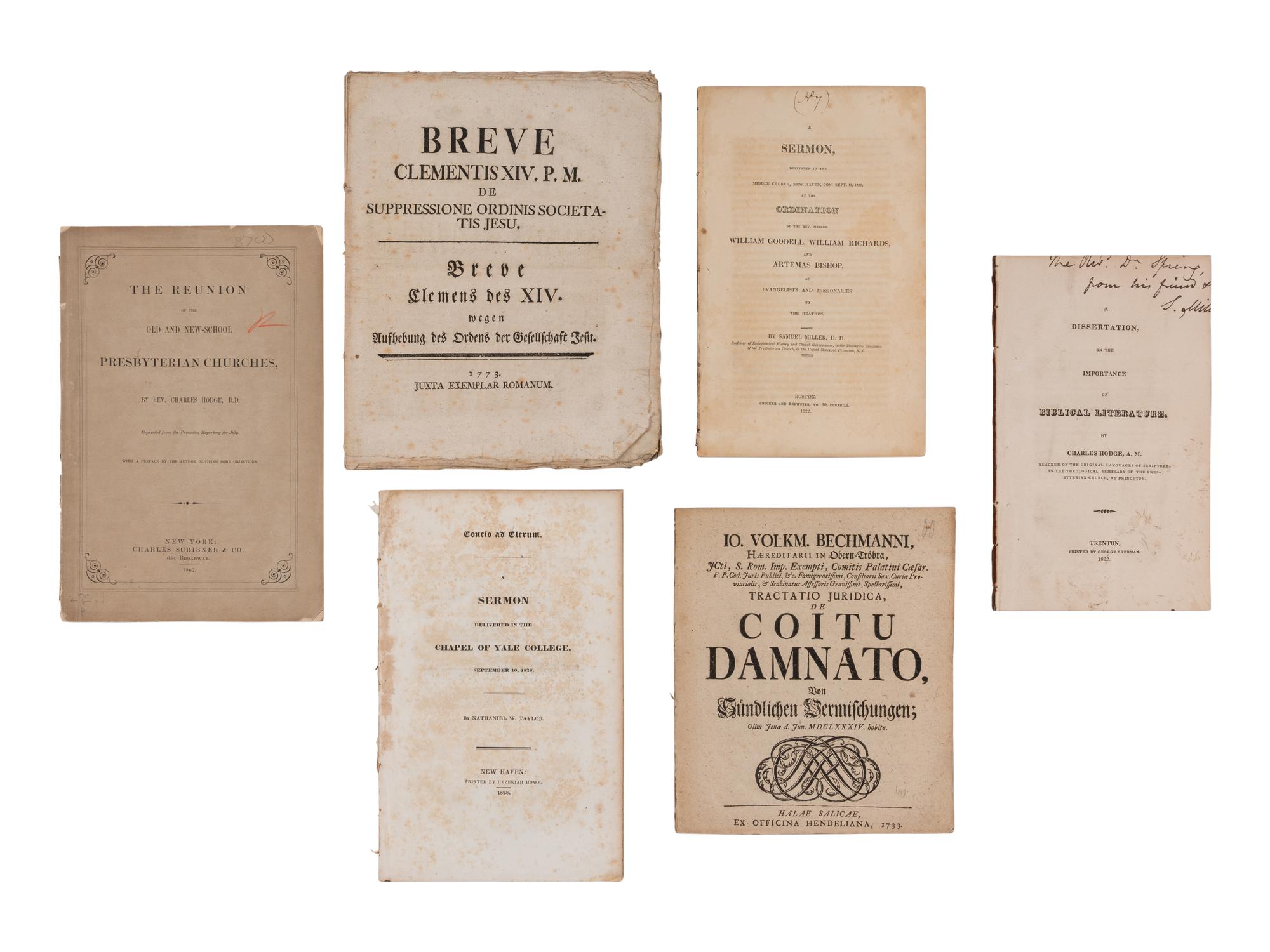 [RELIGION]. A group of approximately 23 works, including: