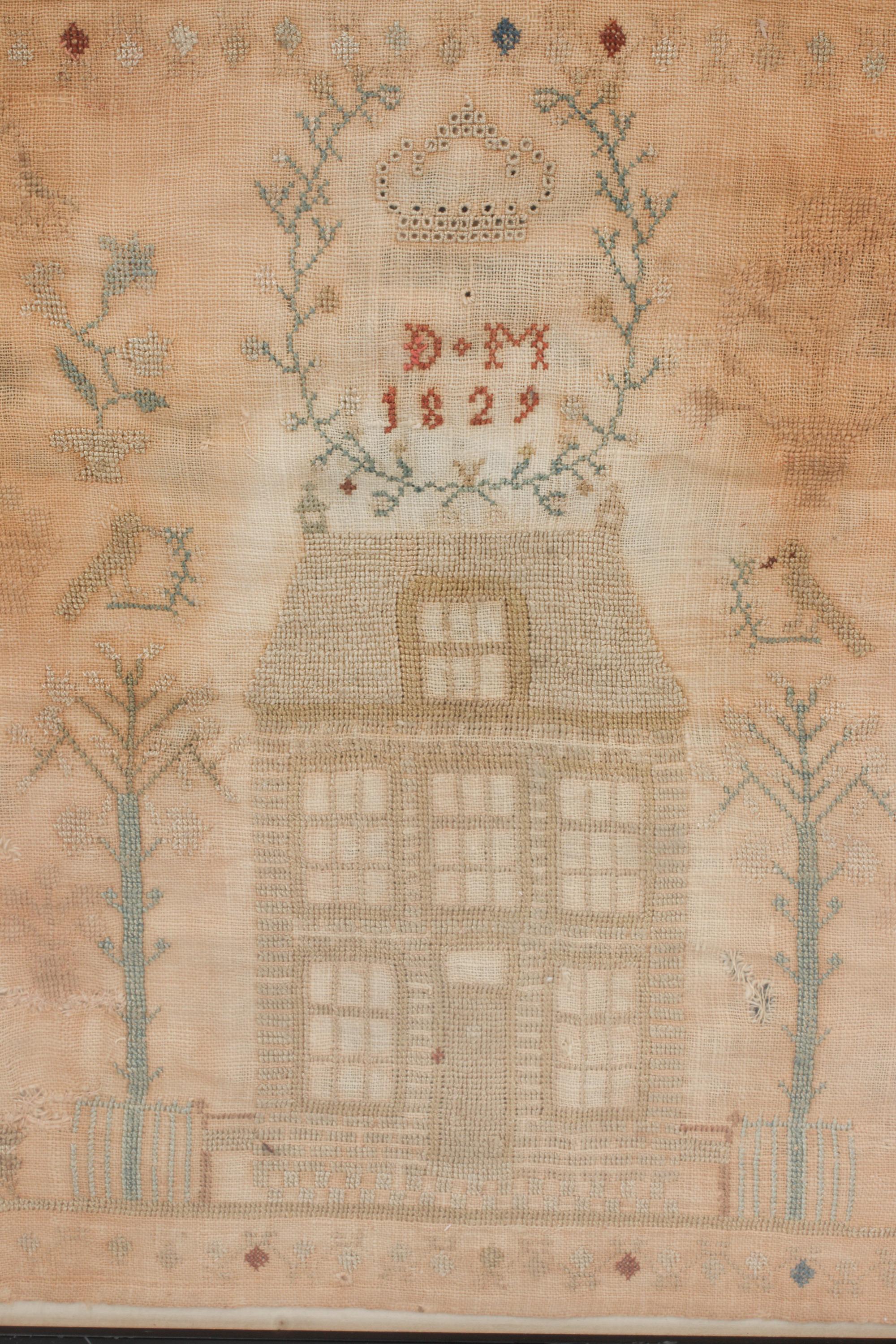Four English Needlepoint Samplers