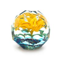 A Bohemian Glass Paperweight Height 3 3/4 inches — 20TH CENTURY