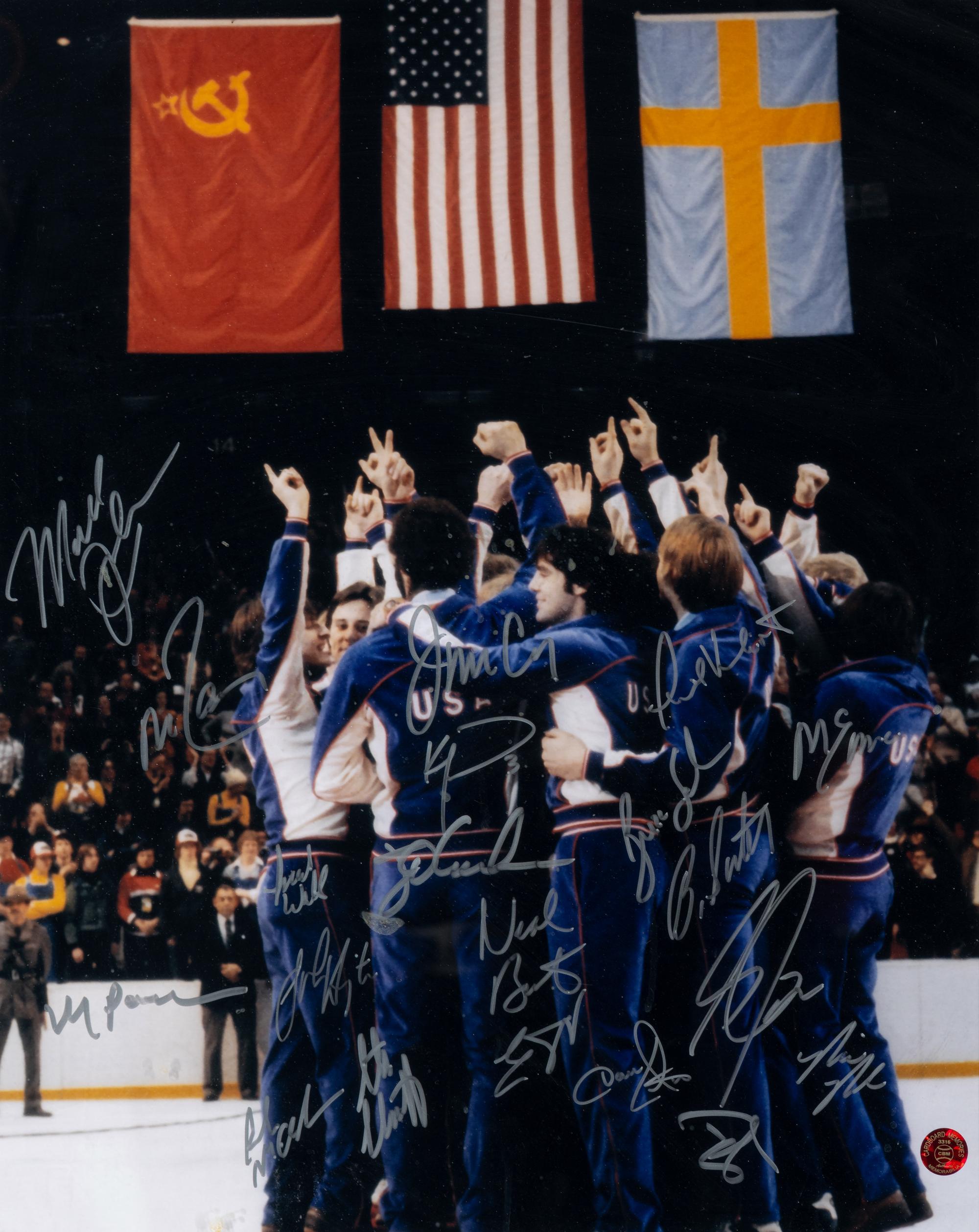 A 1980 United States Olympic Hockey Team Miracle on Ice Signed Autograph Photo (Beckett Authentication Services)