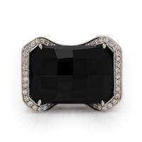 Chantecler Capri, Onyx, Diamond, and White Gold Ring