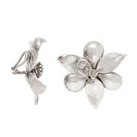 Tiffany & Co., Sterling Silver Flower Earrings