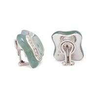 QUARTZ AND DIAMOND EARCLIPS
