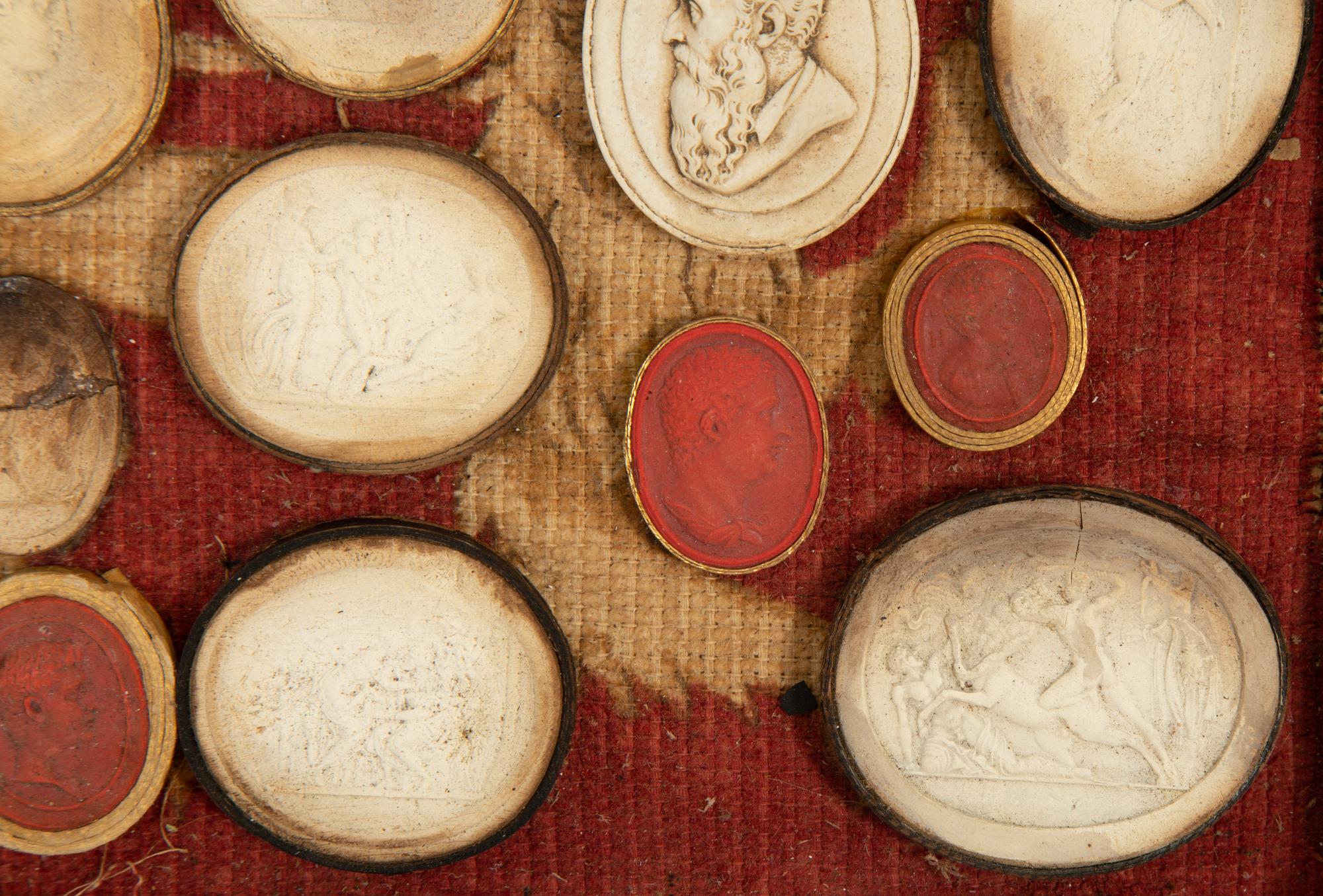 A Group of Grand Tour Plaster Intaglios