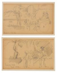 Felix Hilaire Buhot, (French, 1847-1898), Untitled