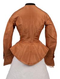 Two Silk Taffeta Day Dresses, 1870s