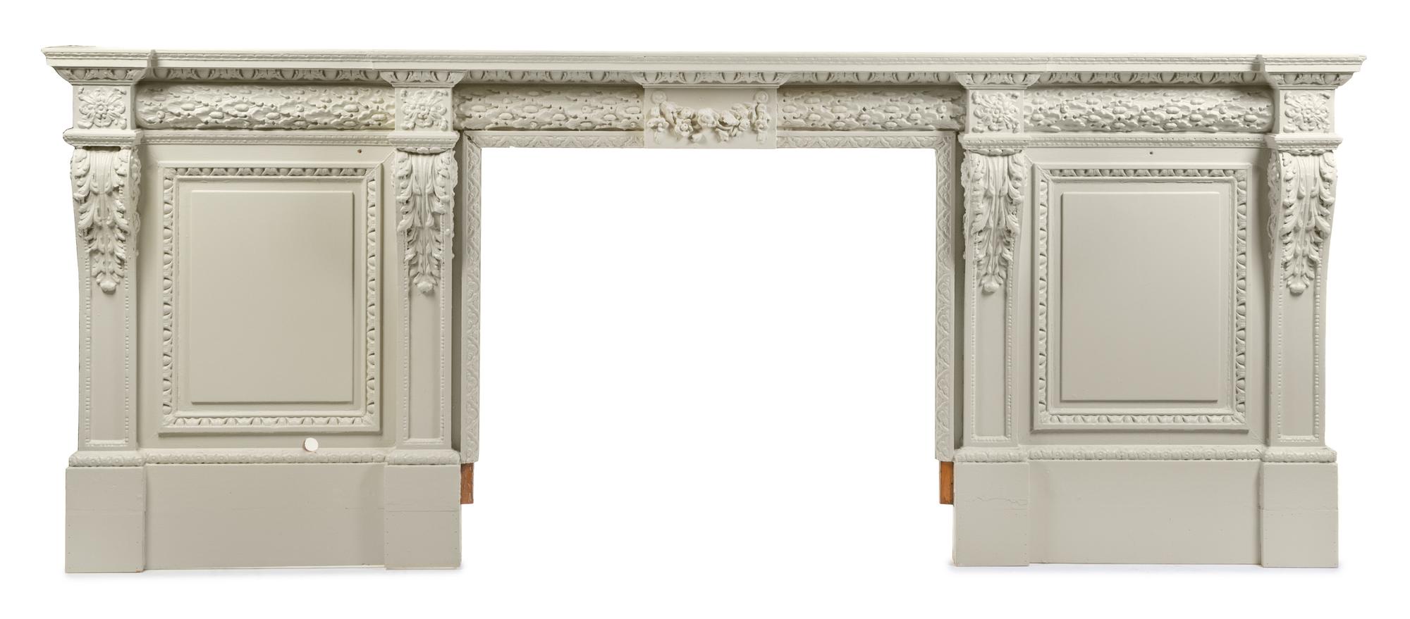 An English Painted Fireplace Mantel