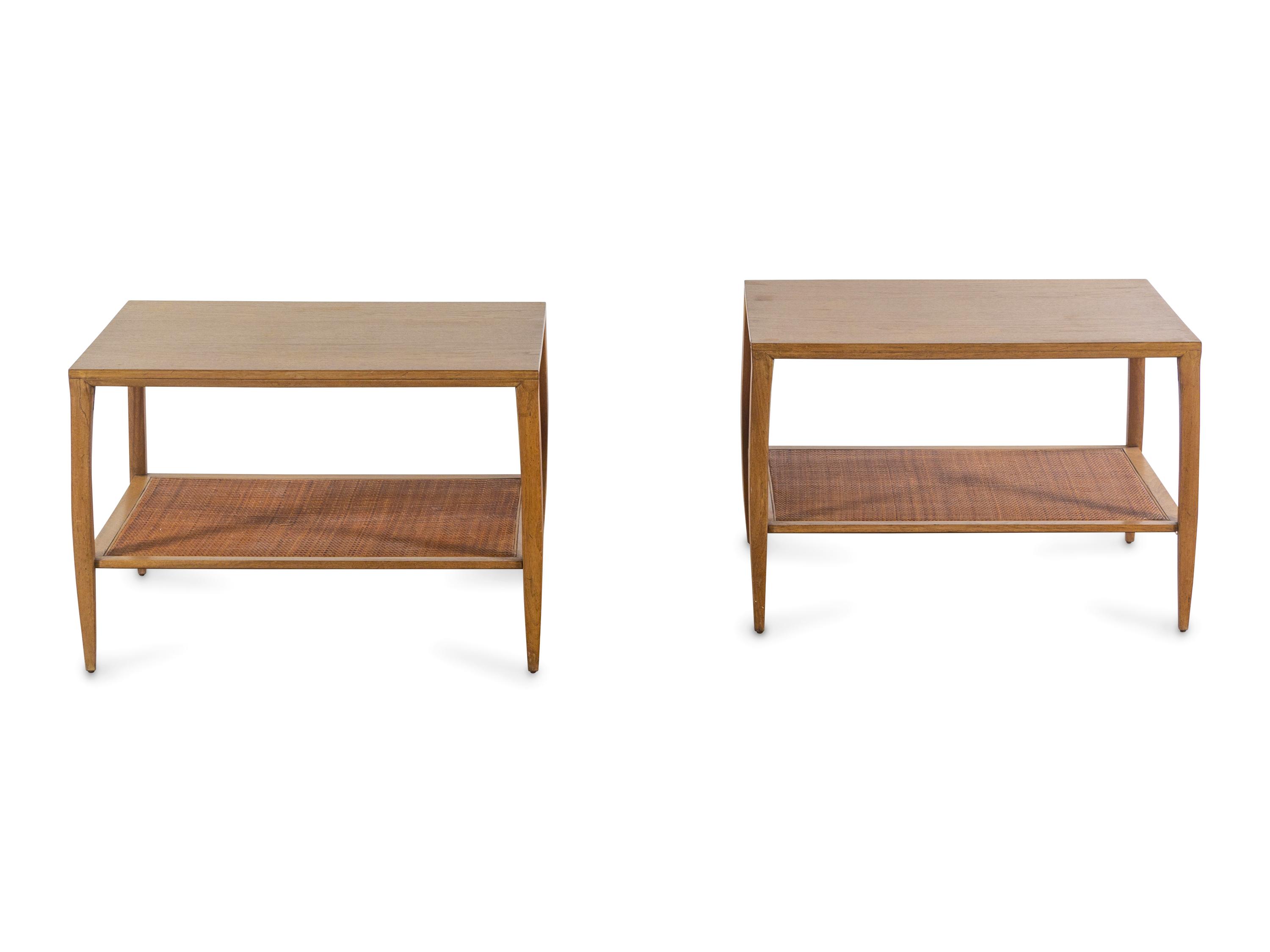 Pair of Two-Tiered End Tables